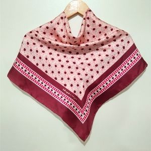 Kate Spade New York Floral Tile Silk Square Scarf/ Foulard